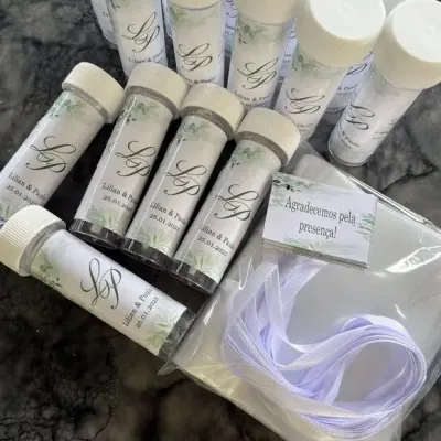Bolha de Sabão Casamento Personalizada - artesanato de Artmanha Lembrancinhas
