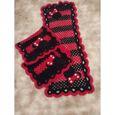 kit minnie - artesanato de Begirocrochê