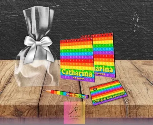 Bloquinho Pop It Personalizado - artesanato de Artmanha Lembrancinhas