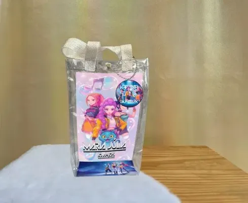 Sacola Transparente Guerreiras do Kpop Personalizado - artesanato de Artmanha Lembrancinhas