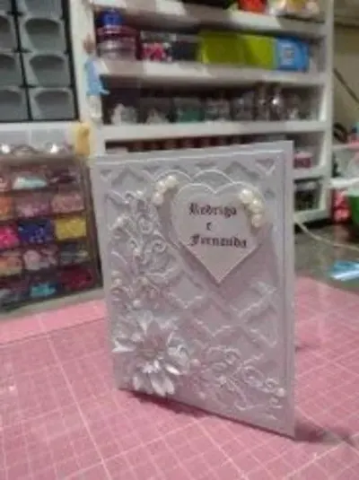 Convite de Casamento - Amor em Detalhes - artesanato de Ateliê de Criação Usina Caseira