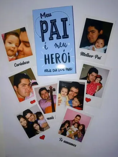 Caixinha Lembrança com Fotos - artesanato de PAPCRIE