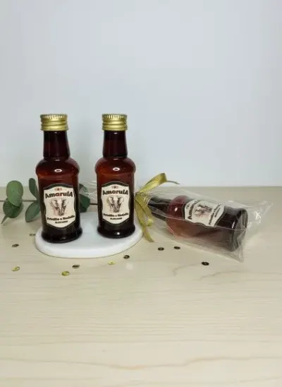 Garrafinha - Amarula Personalizada - artesanato de Mi Papelaria Criativa