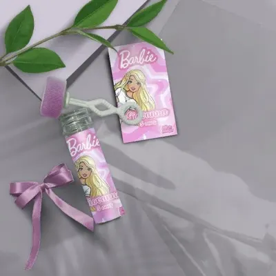 Bolha de Sabão - Barbie Personalizado - artesanato de Mi Papelaria Criativa