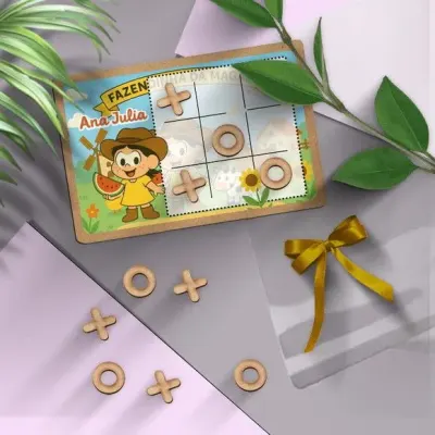Jogo da Velha - Magali Personalizado - artesanato de Mi Papelaria Criativa