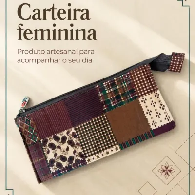 Carteira Feminina 2 - artesanato de Djulik