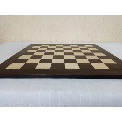Tabuleiro de Xadrez Tradicional Brow Wood Extra Grande - artesanato de Casa da Marchetaria