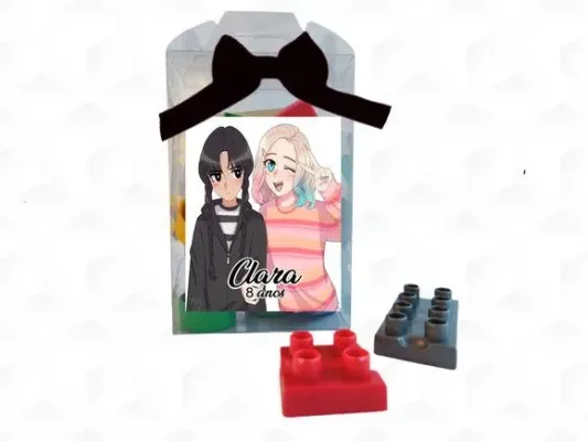 Bloco de Montar Wandinha e Enid Personalizada - artesanato de creativitybynina