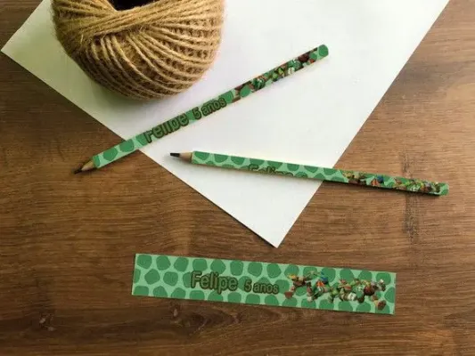 Lápis Tartaruga Ninja Personalizado - artesanato de creativitybynina
