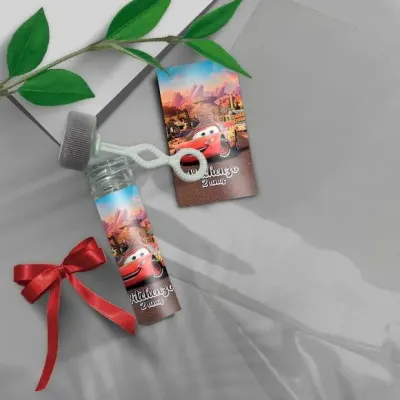 Bolha de Sabão - Carros Disney Personalizado - artesanato de Mi Papelaria Criativa