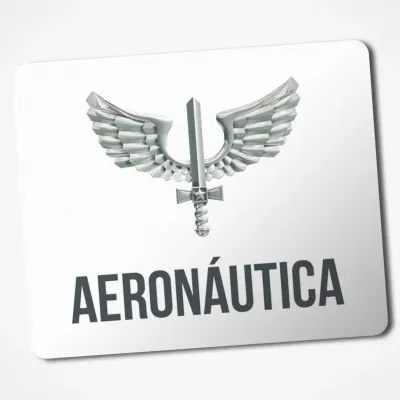 Mouse Pad Aeronáutica Militar Avião Profissão Presente Personalizado 04 - artesanato de Gráfica Laudadio
