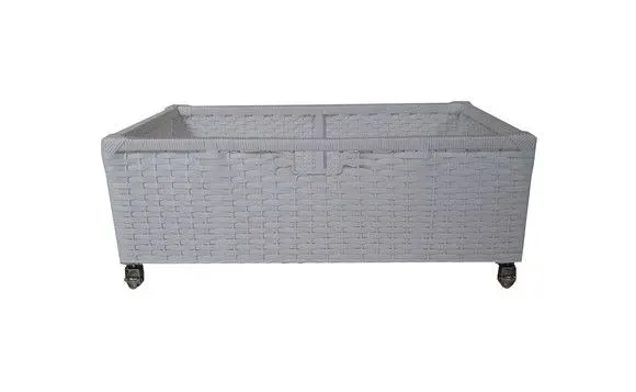Gaveta Vime Sintét. Branco 60x60x22 - artesanato de Mundo Urbano