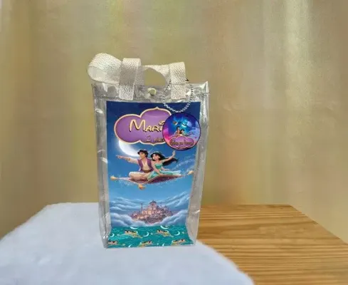 Sacola Transparente Aladim Personalizado - artesanato de Artmanha Lembrancinhas