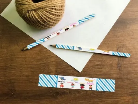 Lápis Crianças Personalizado - artesanato de Mi Papelaria Criativa