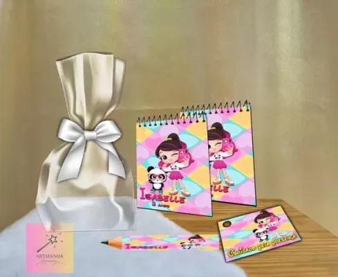 Bloquinho Luluca Personalizado - artesanato de Artmanha Lembrancinhas