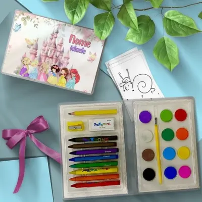 Estojo de Pintura - Princesas Disney Personalizado - artesanato de Mi Papelaria Criativa