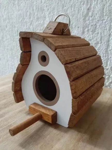 Casinha de Passarinho Madeira Moderna - foto 2