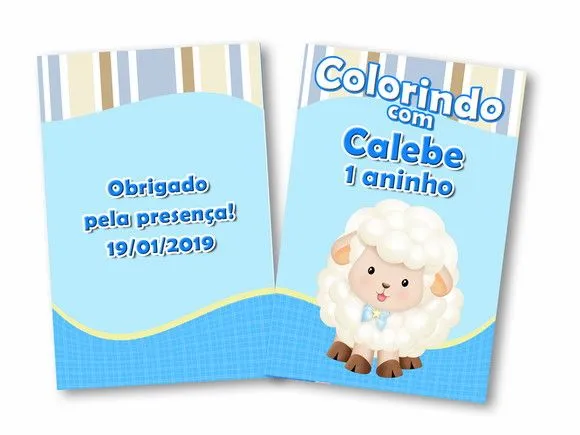 Revista colorir Ovelhinha 14x10