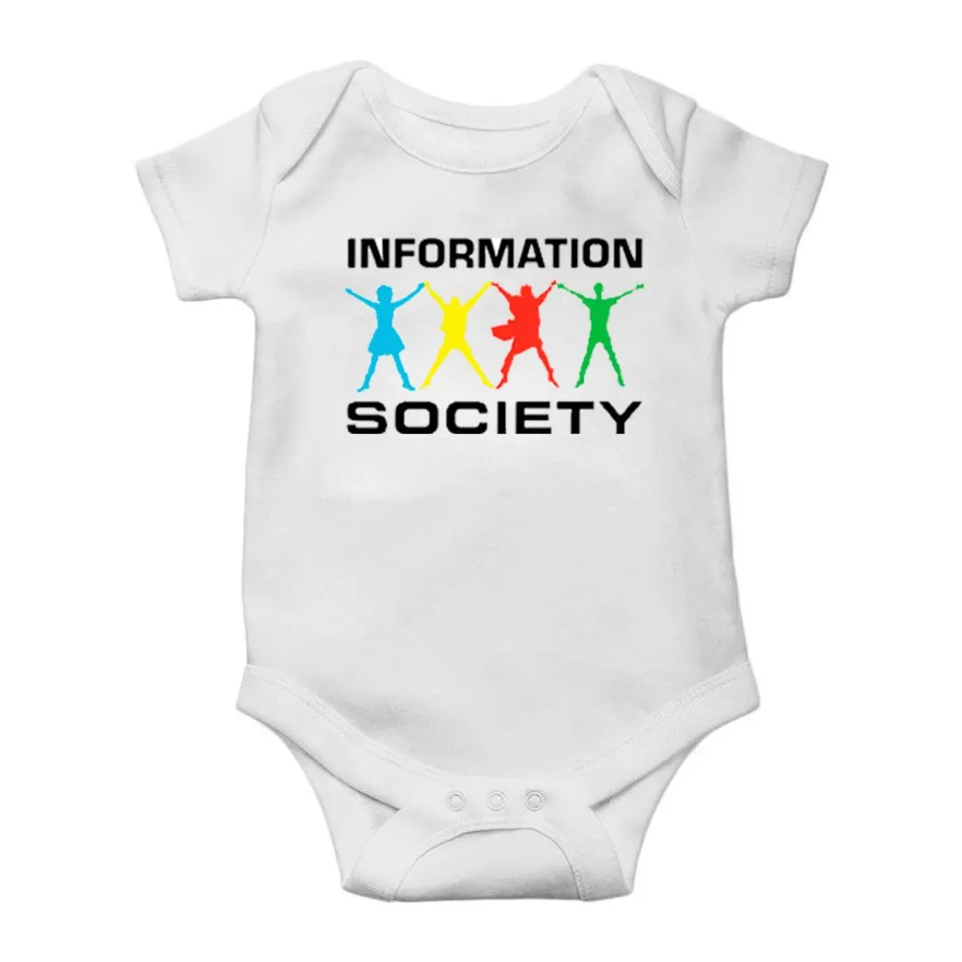 Body bebê Information Society, estampa logo, 100% algodão - foto 4