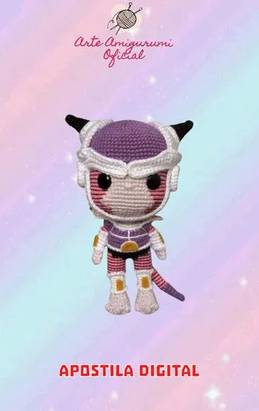 Receita Freeza Dragon Ball Amigurumi - artesanato feito à mão por Arte Amigurumi Oficial