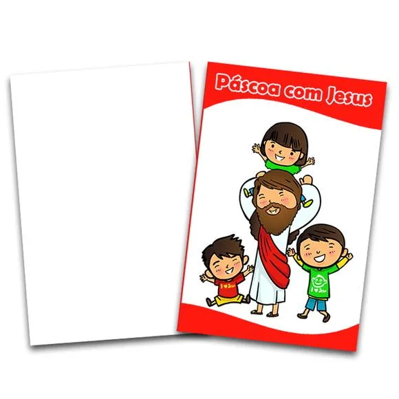 revista colorir páscoa com Jesus 14x10 - artesanato de PAPCRIE