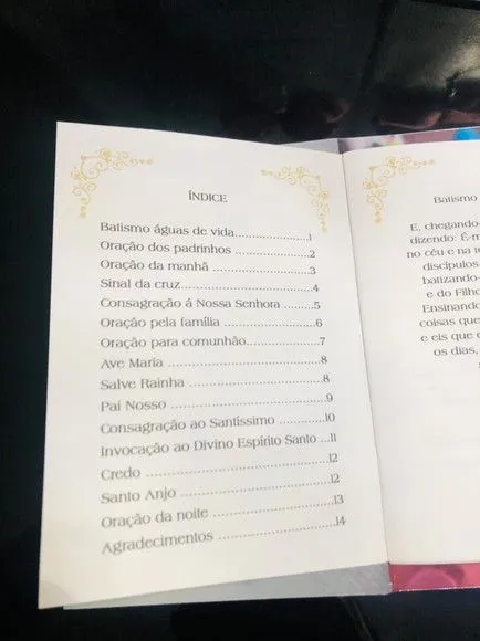 Livro de orações luxo com foto para batismo - foto 4