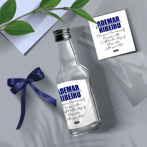 Garrafinha Absolut Lembrancinha - artesanato feito à mão por Mi Papelaria Criativa