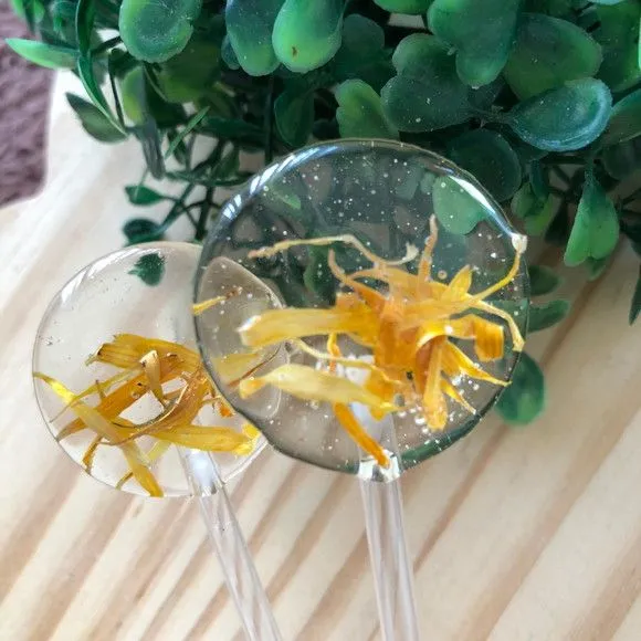 Calêndula - feito à mão por Lollipops Cristal