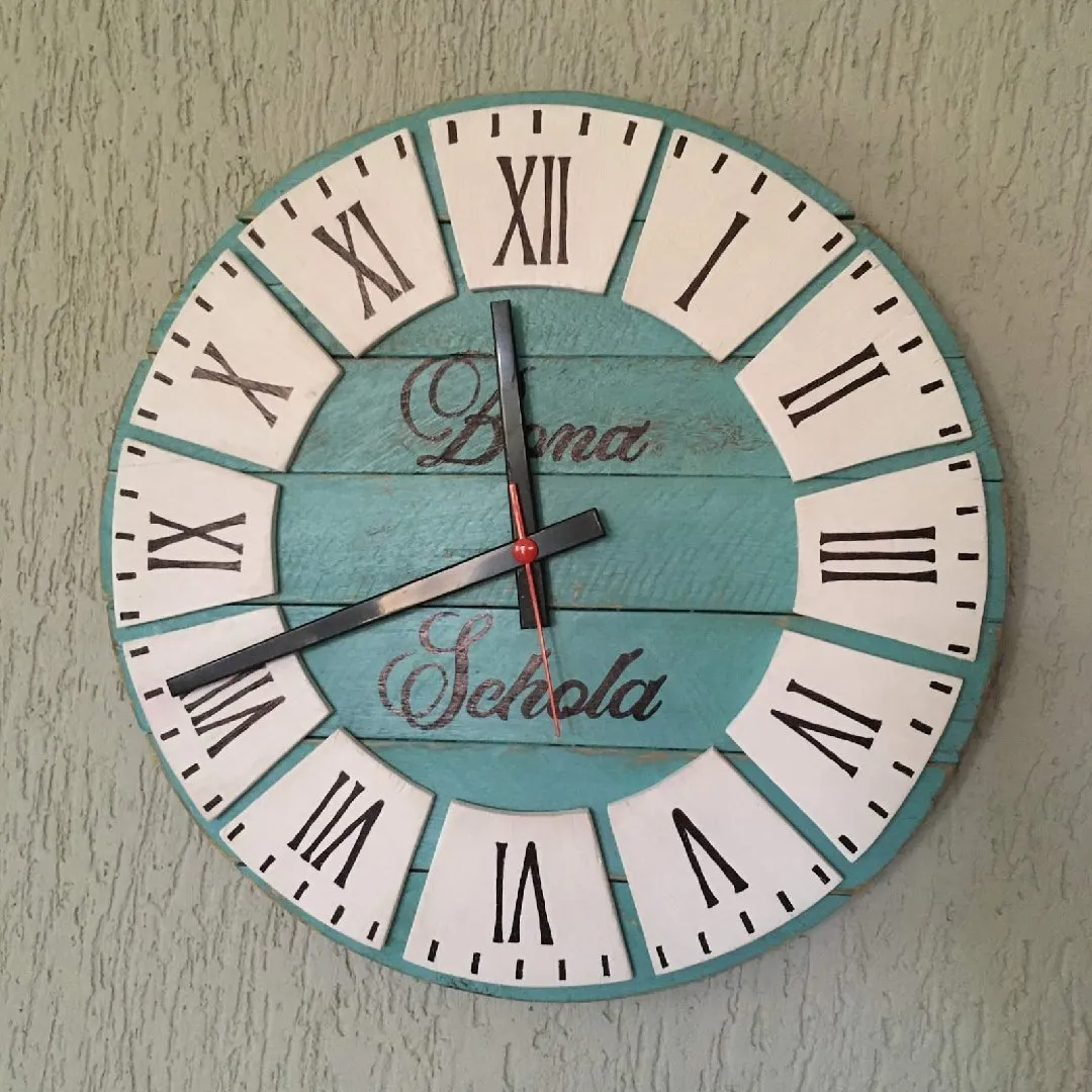 🕰️ Relógio de Parede Rústico em Madeira – 40 cm (modelo 1) - foto 2
