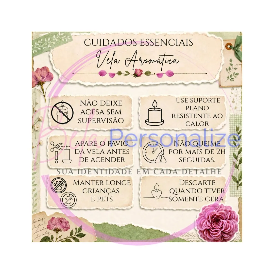 Frases Cuidados Velas Png Arte Digital - foto 4