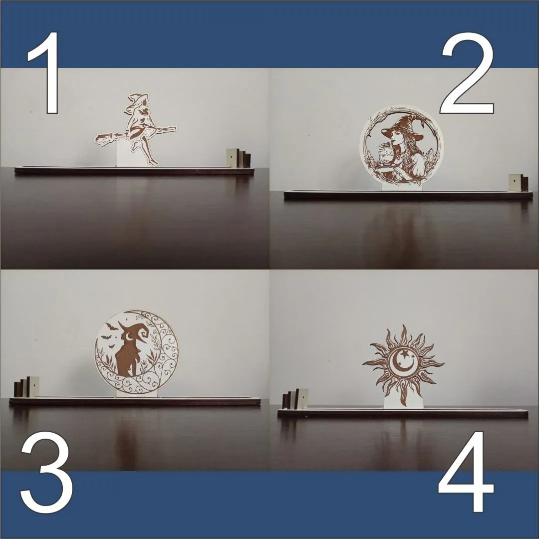 Incensários Decorativos em MDF Branco – Design Autoral - artesanato feito à mão por LeJu Art Decor