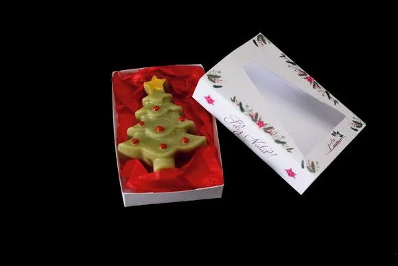 Sabonete Pinheiro De Natal - Lembrancinha E Presente - artesanato feito à mão por Juliana Biz - casa e bem estar
