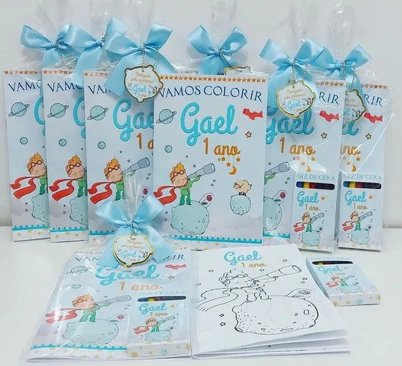Revista Colorir Pequeno Príncipe Personalizada - feito à mão por Mi Papelaria Criativa