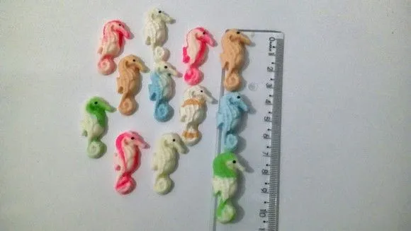 Mix Aplique para laço estrela golfinho tartaruga cavalo mar - foto 4