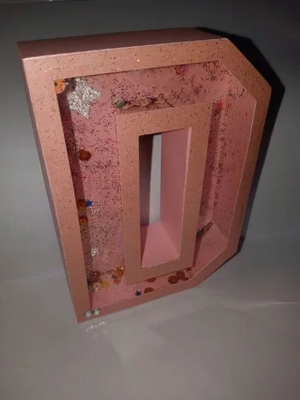 Letra 3d Vazada - artesanato de PAPCRIE