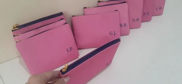 Necessaire personalizada - Rosa e azul - foto 2
