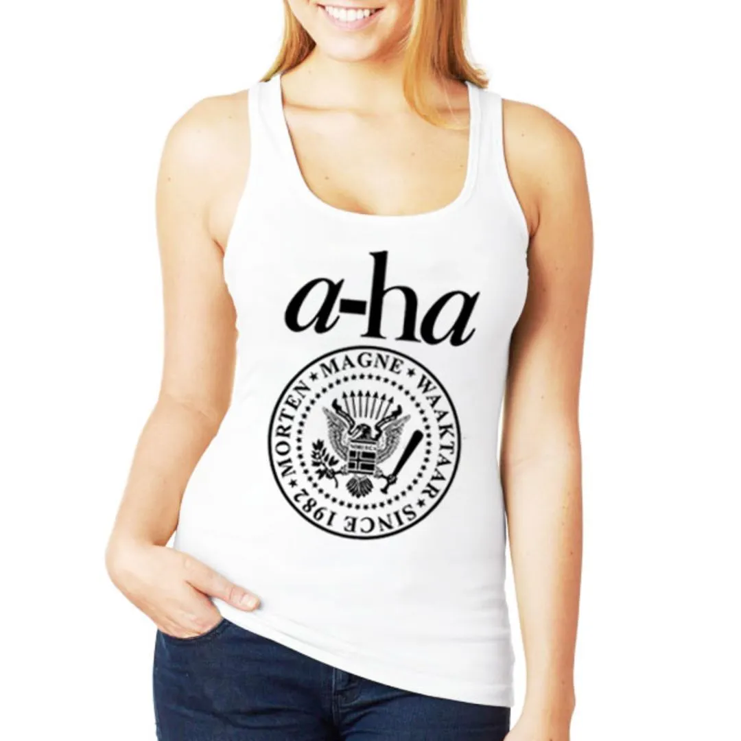 Camiseta regata a-Ha, estampa exclusiva, cores variadas tamanhos unisex - foto 4