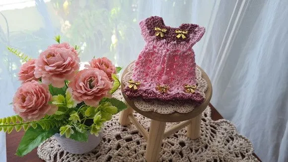 Capa para Adoçante Vestidinho Cinderela Camafeu com Rosa - foto 5
