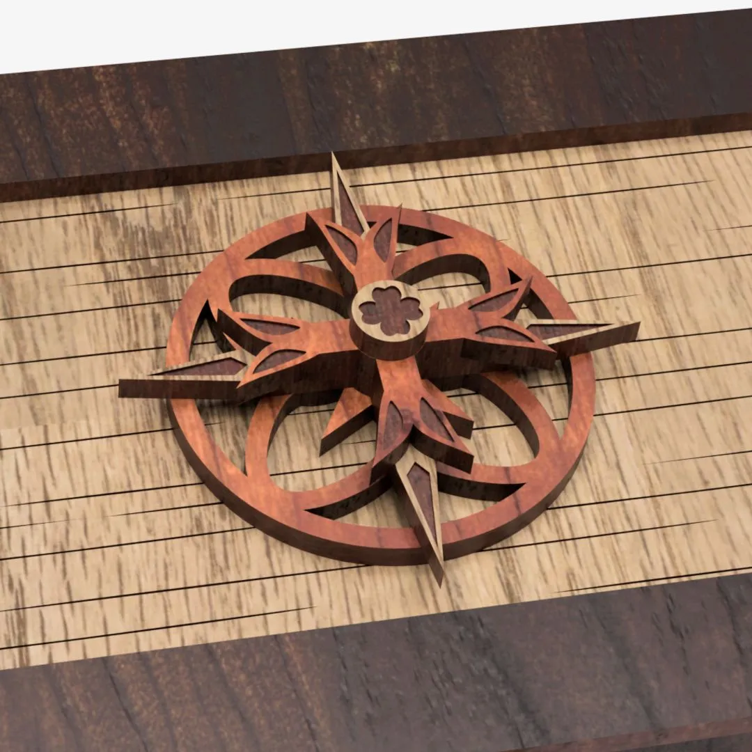 Caixa Decorativa Gótica Artesanal Em Mdf 20x12x9 cm - foto 6