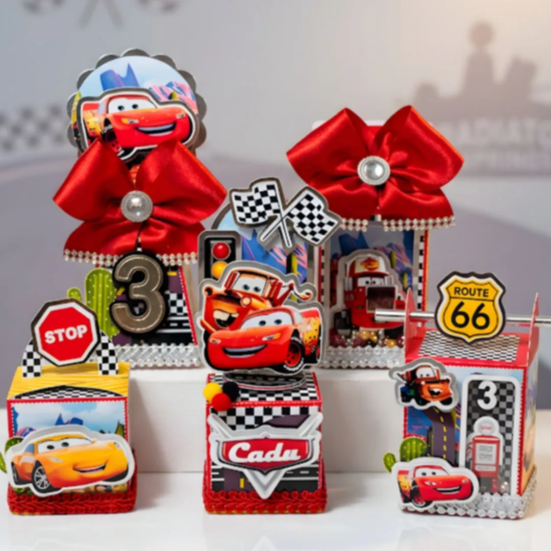 kit 20 caixinhas Personalizadas Carros Pixar Lembrancinhas Decoração Festa infantil Papelaria Caixinha Carros Pixar