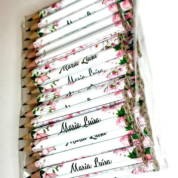 Mini Lápis Floral Personalizado - foto 3