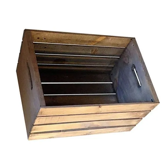 Caixote de Madeira Tingido 50x30x20 - feito à mão por DASERRA ARTE EM MADEIRA