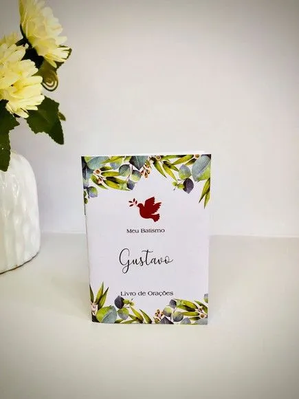 Mini Livro de Orações 7x10 - artesanato de Fina Essência Papelaria Personalizada