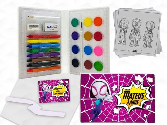 Estojo de Pintura Ghost Spidey Personalizado - artesanato feito à mão por creativitybynina