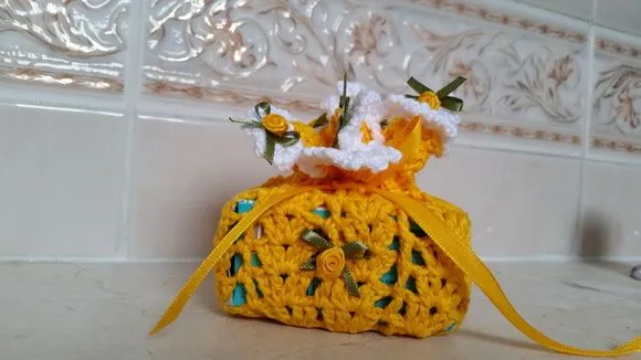 Sachê Porta Sabonete Sunflower Branco - foto 2