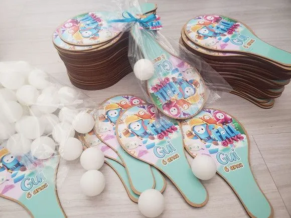 Raquete Ping Pong Full Guys Personalizada - feito à mão por Mi Papelaria Criativa