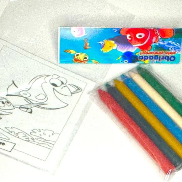 Kit Giz de Cera Nemo Personalizado - feito à mão por Mi Papelaria Criativa