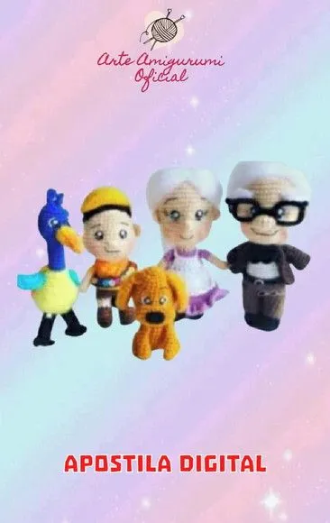 Receita Combo Up Altas Aventuras Amigurumi - artesanato feito à mão por Arte Amigurumi Oficial