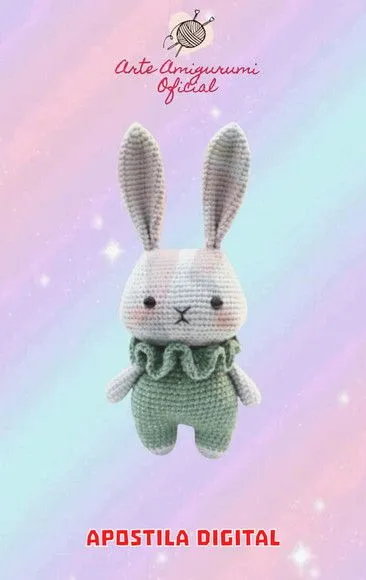 Receita Coelhinho Amigurumi - artesanato feito à mão por Arte Amigurumi Oficial