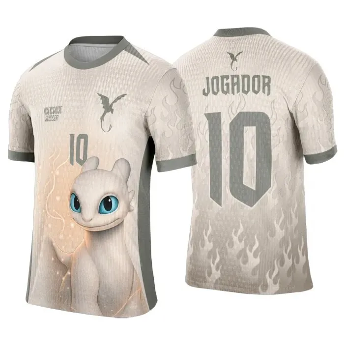 Camisa Interclasse Modelo 288 Dragão Branco - artesanato de JD PRINT 3D